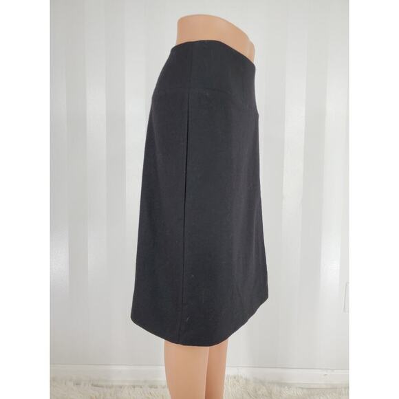 Banana Republic Factory Black Asymmetrical Knee-Length Skirt - Picture 2 of 7